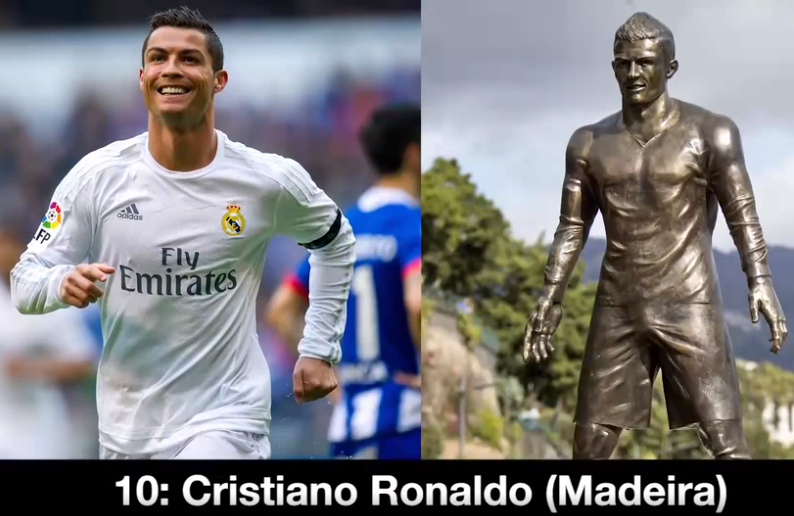 Най-лошите футболни статуи в света, включително „ужасяващия“ Кристиано Роналдо