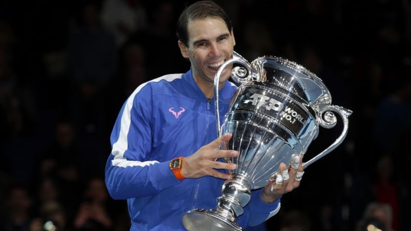 Rafael Nadal finished the year as number 1 in the world